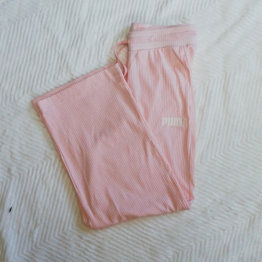 Puma wide leg track pants